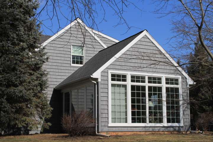 After new vinyl siding