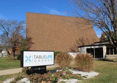 Table Life Church with a new roof