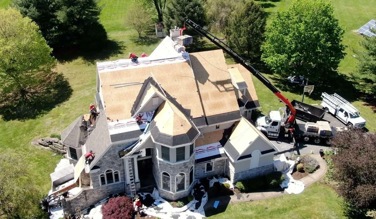 Common roof leak repair work